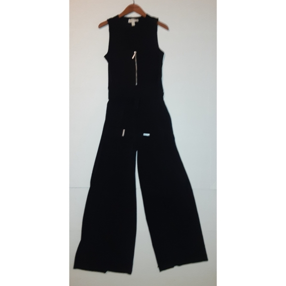 Michael Kors Zip Front Wide-Leg Jumpsuit Romper - Picture 11 of 11